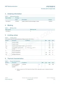 1PS79SB10 Datasheet Pagina 3