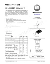 AFGHL50T65SQDC Datasheet Cover