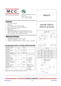BAS16-TP Datasheet Cover