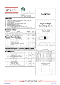 BAS21WS-TP 데이터 시트 표지