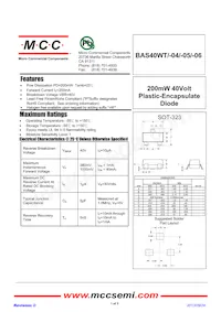 BAS40WT-TP Datasheet Cover