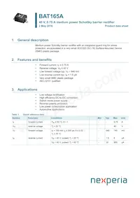 BAT165AX Datasheet Cover