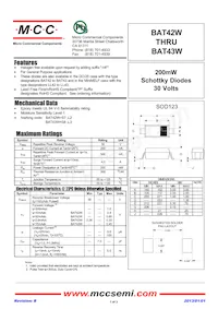 BAT43W-TP Datasheet Copertura