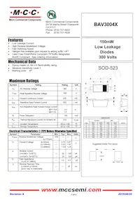 BAV3004X-TP Datasheet Cover