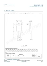 BUK952R8-60E Datasheet Page 11
