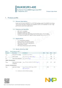BUK9E2R3-40E Datasheet Page 2