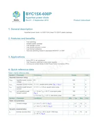 BYC15X-600PQ Datasheet Copertura