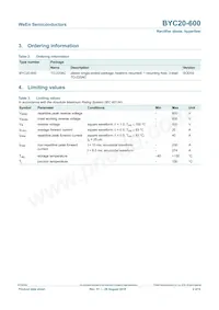 BYC20-600 Datasheet Page 2