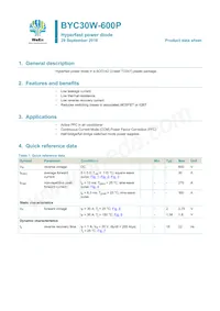 BYC30W-600PQ Datasheet Cover