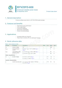 BYV25FD-600 Datasheet Cover