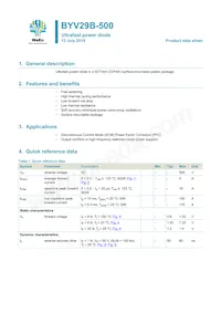BYV29B-500 Datasheet Cover