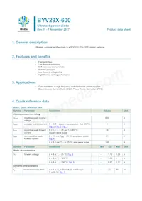 BYV29X-600 Datasheet Cover