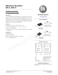 FFH60UP60S Datasheet Cover