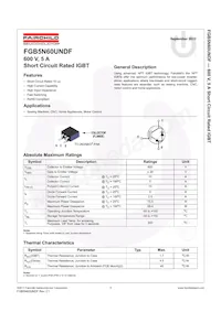 FGB5N60UNDF Datasheet Page 2