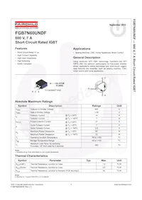 FGB7N60UNDF Datenblatt Seite 2