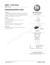FGH60N60SFDTU-F085 Datasheet Cover