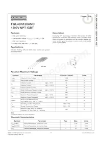 FGL40N120ANDTU Datasheet Page 2