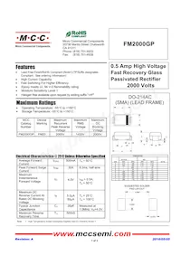 FM2000GP-TP Datasheet Cover