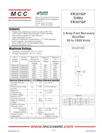 FR305GP-TP Datasheet Cover