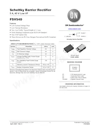 FSV540 Datasheet Cover
