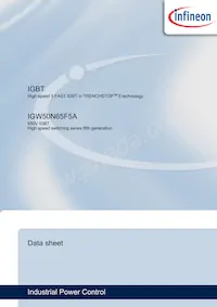 IGW50N65F5AXKSA1 Datasheet Cover