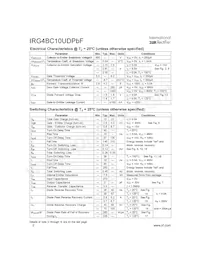 IRG4BC10UPBF數據表 頁面 2