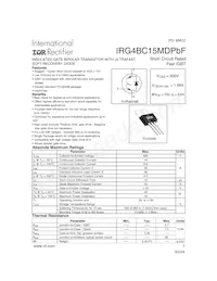 IRG4BC15MDPBF Datasheet Cover
