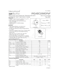IRG4BC20MDPBF Datasheet Cover