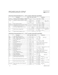 IRG4BC20UDSTRLP數據表 頁面 2