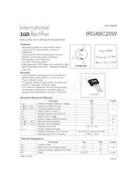IRG4BC20WPBF Datasheet Cover