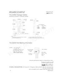 IRG4BC20WPBF Datasheet Page 8