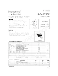 IRG4BC30F-STRRP Datasheet Cover