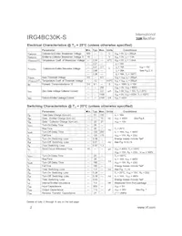 IRG4BC30K-STRLP數據表 頁面 2