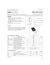 IRG4PC50U Datasheet Cover