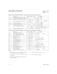 IRG4RC10STRRPBF Datenblatt Seite 2