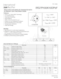 IRG7PH30K10DPBF Datasheet Cover
