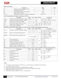 IRG8CH76K10F Datasheet Pagina 2