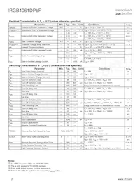 IRGB4061DPBF Datasheet Page 2