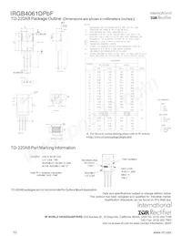 IRGB4061DPBF數據表 頁面 10