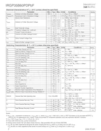 IRGP35B60PDPBF Datasheet Page 2