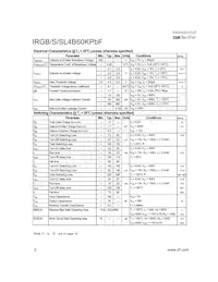 IRGS4B60KPBF Datasheet Page 2