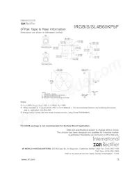 IRGS4B60KPBF數據表 頁面 13