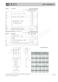 IXDP20N60BD1 Datenblatt Seite 2