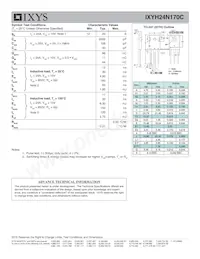 IXYH24N170C Datasheet Page 2