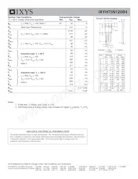 IXYH75N120B4 Datenblatt Seite 2
