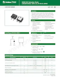 LSIC2SD120C08 Datasheet Cover