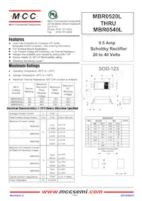 MBR0540L-TP Datenblatt Cover