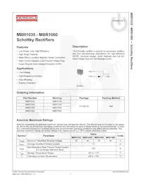 MBR1050 Datasheet Page 2