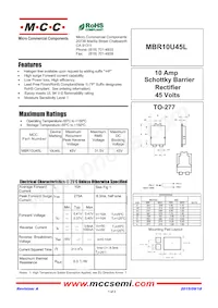 MBR10U45L-TP Datasheet Cover