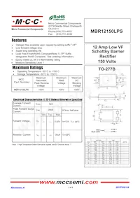 MBR12150LPS-TP Datasheet Cover
